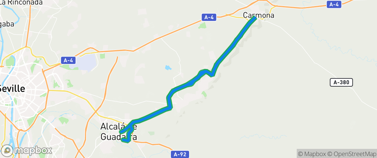 Captura cartográfica real de las dos actividades